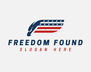 Patriotism - American Eagle Flag logo design