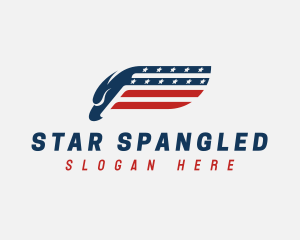 American Eagle Flag logo design