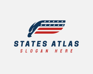 American Eagle Flag logo design