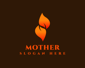 Hot - Fire Leaf Flame logo design