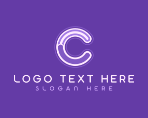 Curved - Business Creative Letter C logo design