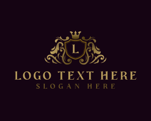 High End - Royalty Shield Crest logo design