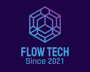 Polygon Tech Startup logo design