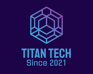 Polygon Tech Startup logo design