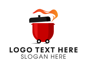 Food Delivery - Hotpot Soup Delivery logo design