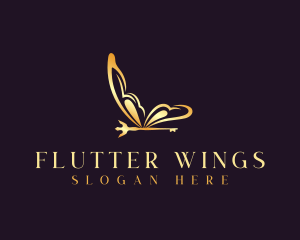 Key Butterfly Wing logo design