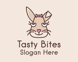 Toy Store - Girl Bunny Face logo design