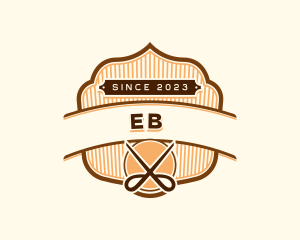 Barber - Scissor Clothing Embroidery logo design