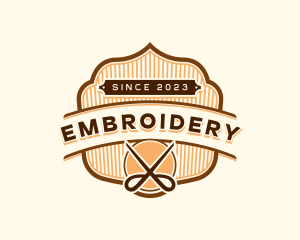 Scissor Clothing Embroidery logo design