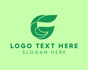 Vegan - Environment Letter G logo design