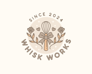 Confectionery Baking Whisk logo design