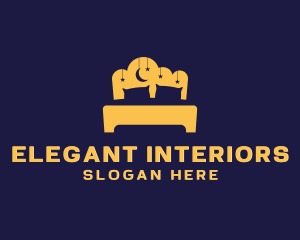 Bedroom Furniture Bed logo design