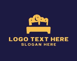 Night - Bedroom Furniture Bed logo design