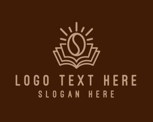 Minimalist - Coffee Bean Book logo design