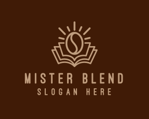 Coffee Bean Book logo design