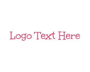 Font - Pink Handwriting Wordmark logo design
