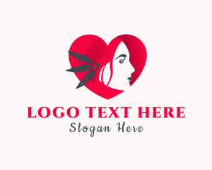 Hairdresser - Heart Lady Salon logo design