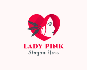 Heart Lady Salon logo design