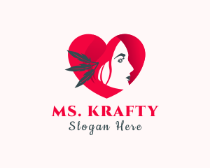 Facial Care - Heart Lady Salon logo design