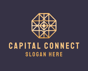 Octagon Gold Luxury logo design