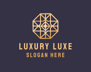 Octagon Gold Luxury logo design