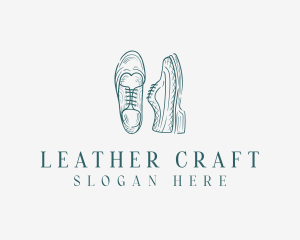 Leather - Classic Luxury Shoes logo design