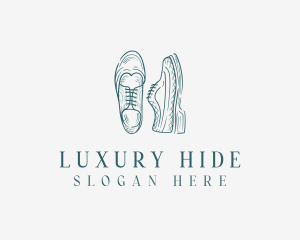 Leather - Classic Luxury Shoes logo design