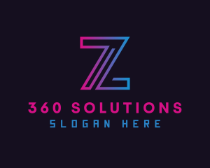 Digital Software Letter Z Logo