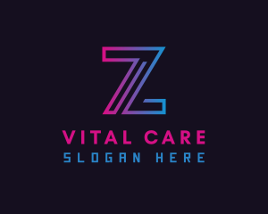 Digital Software Letter Z Logo