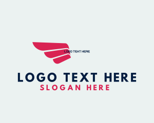 Logistics Delivery Wings Logo