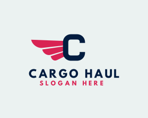 Logistics Delivery Wings logo design