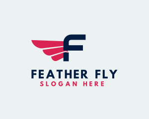 Logistics Delivery Wings logo design