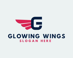 Logistics Delivery Wings logo design