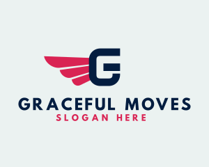 Logistics Delivery Wings logo design