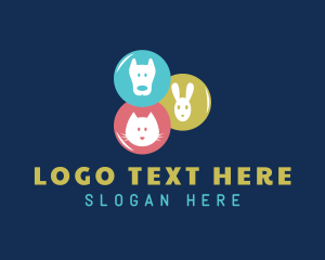 Pet Care - Cat Dog Bunny Veterinary logo design
