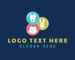 Kitten - Cat Dog Bunny Veterinary logo design