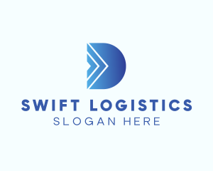 Logistics - Logistics Forward Letter D logo design