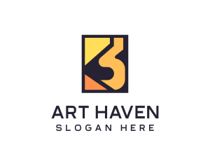 Gallery - Modern Art Painting logo design