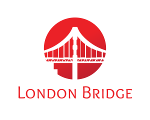 Red Sun Bridge logo design