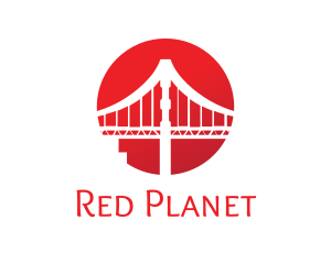 Red Sun Bridge logo design