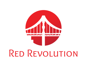 Red Sun Bridge logo design