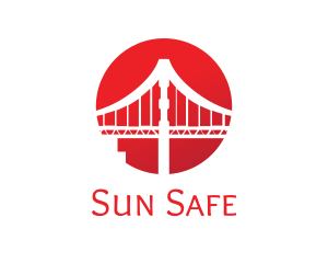 Red Sun Bridge logo design