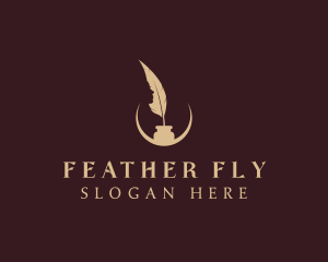 Law Feather Quill logo design