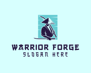 Samurai Ninja Warrior logo design