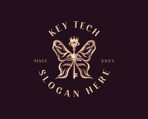 Royal Key Wings logo design