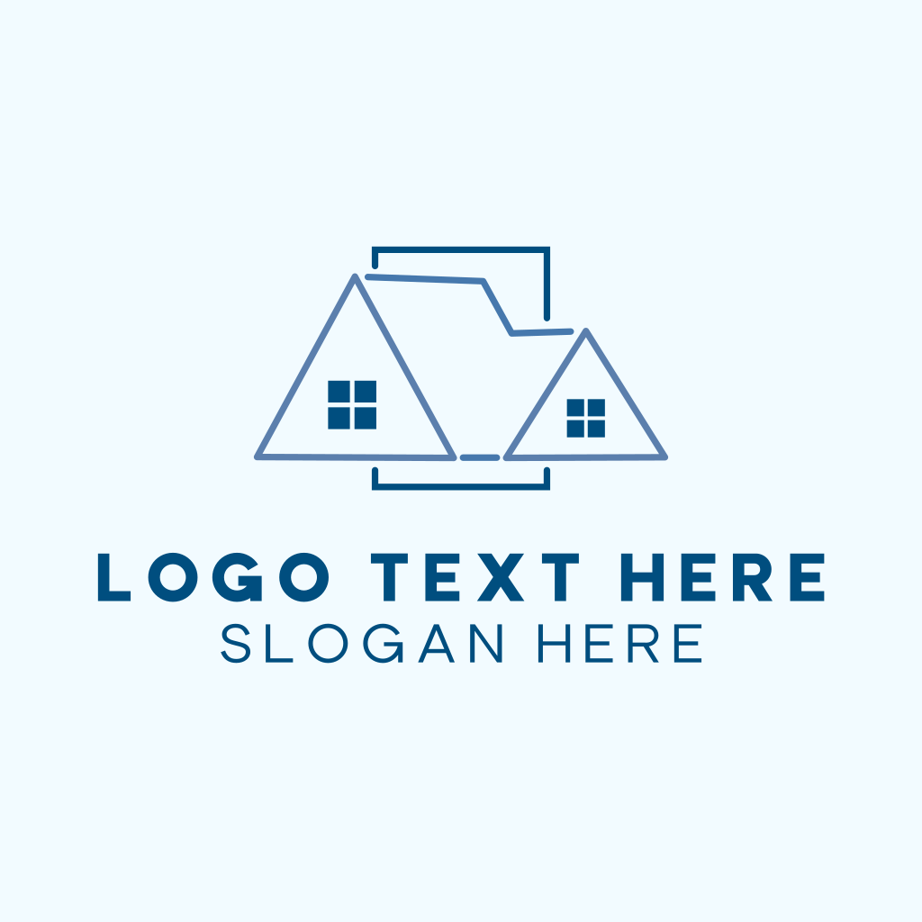 Blue Attic Roof Logo | BrandCrowd Logo Maker | BrandCrowd | BrandCrowd