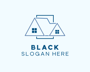 Housing - Blue Attic Roof logo design