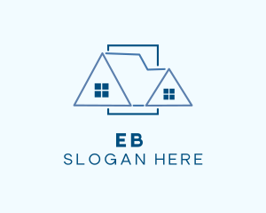 Shingle - Blue Attic Roof logo design