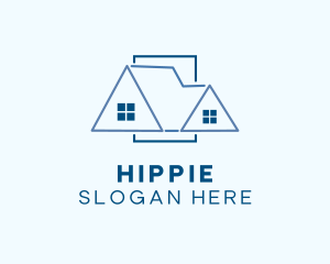 Blue Attic Roof logo design