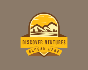 Explore - Mountain Summit Exploration logo design